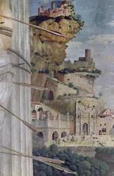 St. Sebastian, Detail der Landschaft, 1481